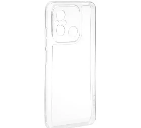 قاب گوشی Redmi 12C - Poco C55 - Redmi 11A شیائومی طرح ژله ای شفاف بی رنگ ایربگ دار SPACE محافظ لنز دار کد 338