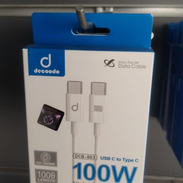کابل برند DECOODO تبدیل TYPE-C TO TYPE-C (100W) مدل DCB-003