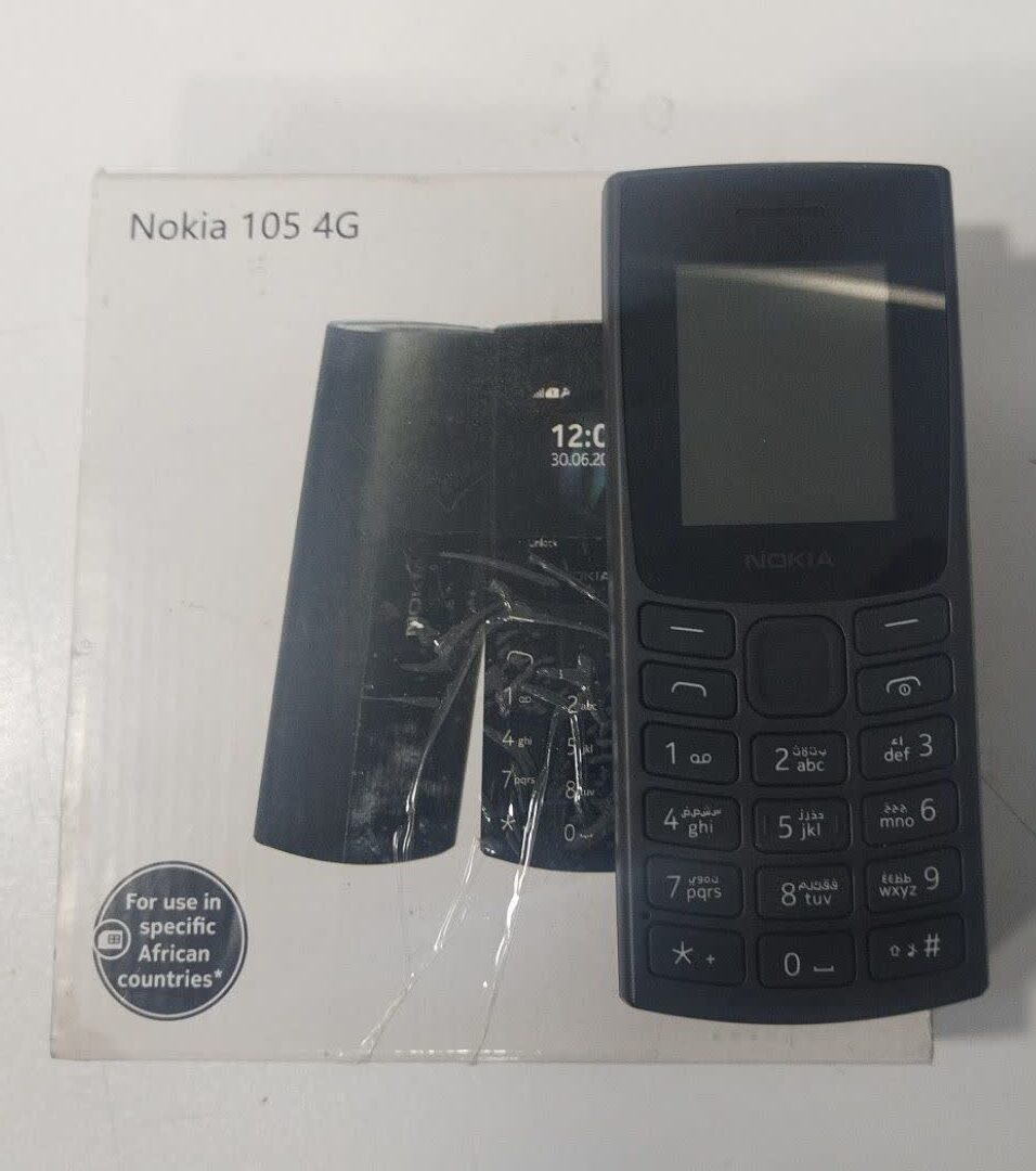 گوشی نوکیا Nokia 105 4G 2023 | حافظه رم 128 مگابایت کارکرده باتری لوازم